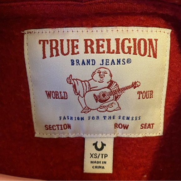 True Religion Big T Zip Hoodie XS - Picture 7 of 7